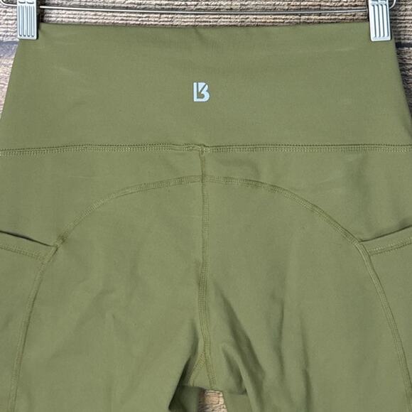 BuffBunny Luna Leggings High Waist Olive Green SZ Medium - Picture 7 of 9